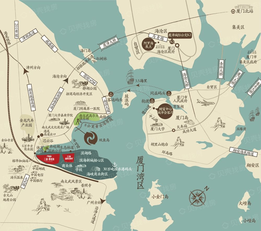 漳州港地图全图图片