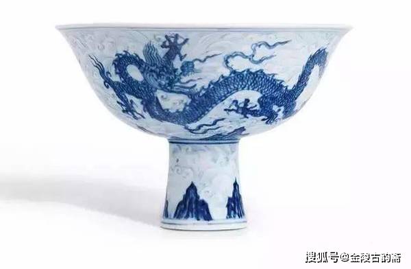 元代高足杯鉴赏_龙泉窑_大汶口文化_青花