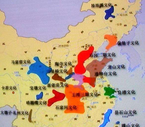 原创从地图来看中国新石器时代文化遗址的分布龙山文化曾经一统中原