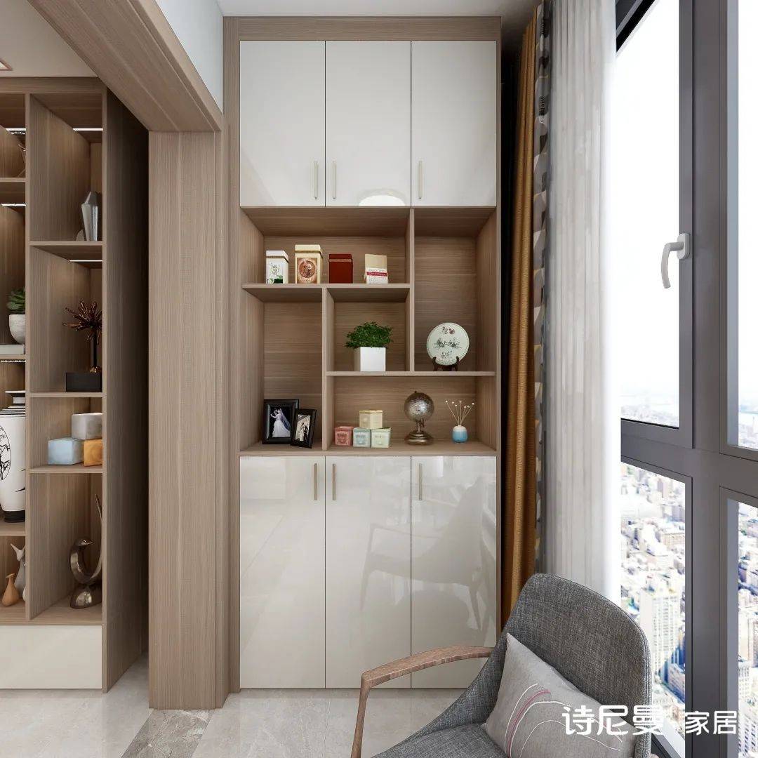 50个阳台柜设计梳妆种花喝茶办公通通满足