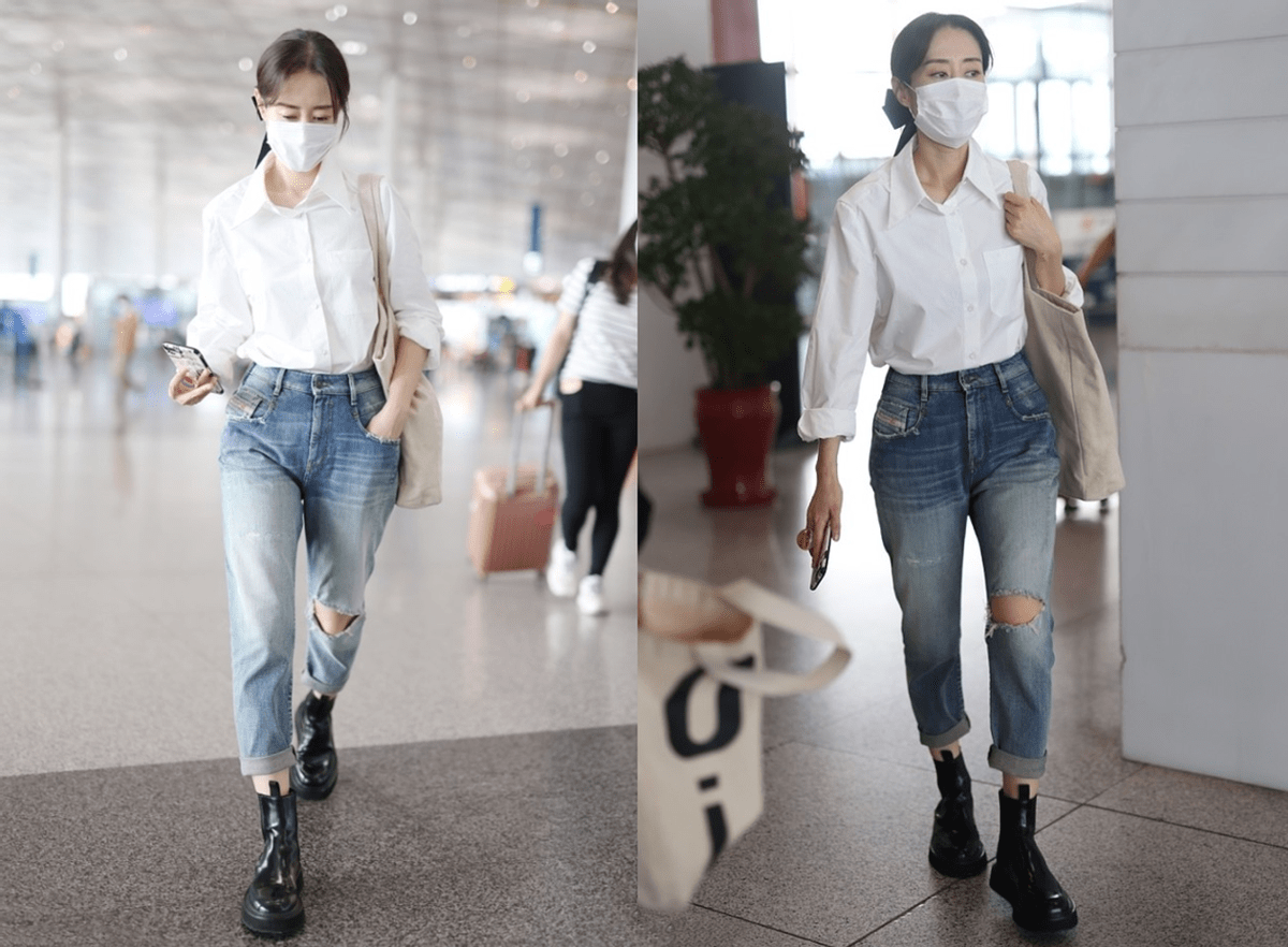 岁数 刘敏涛的身材管理真到位,这么大岁数还有小蛮腰,穿搭随性好显瘦