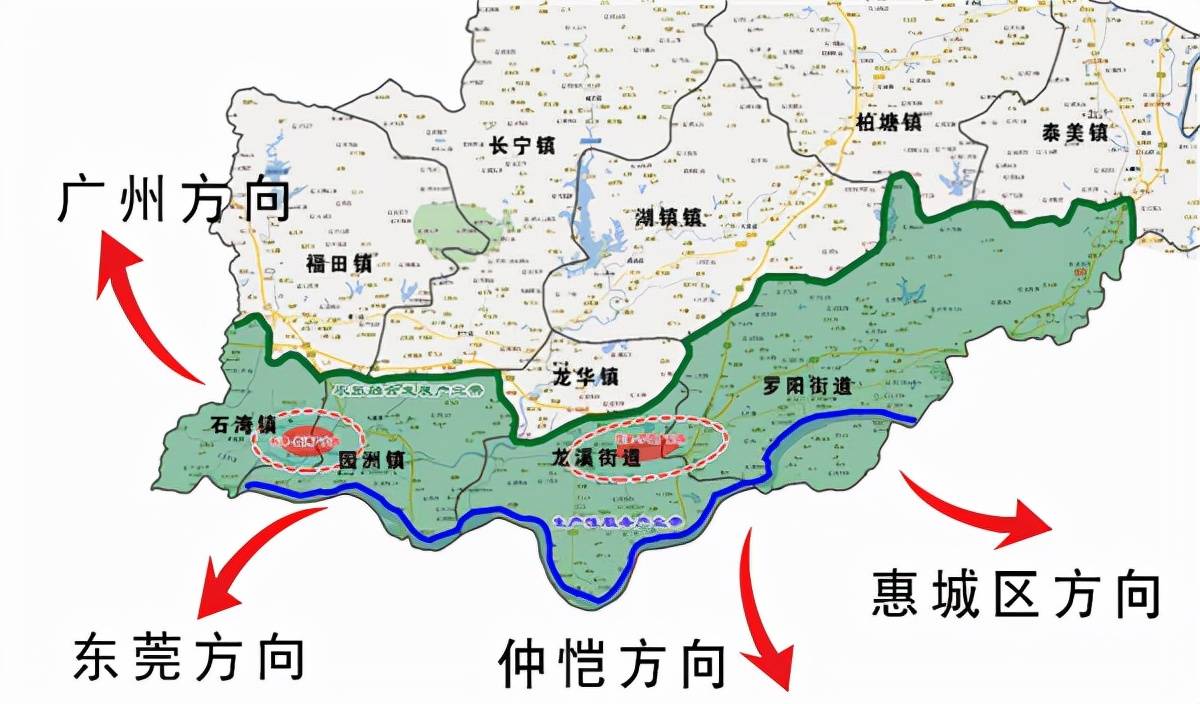 东莞与博罗交界地图图片
