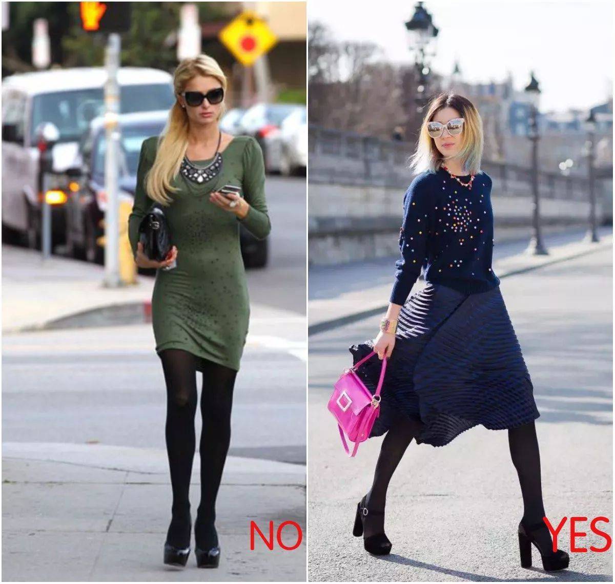 短裙 秋冬必备的打底袜，怎么穿才不会太土气？从挑选到搭配都很关键