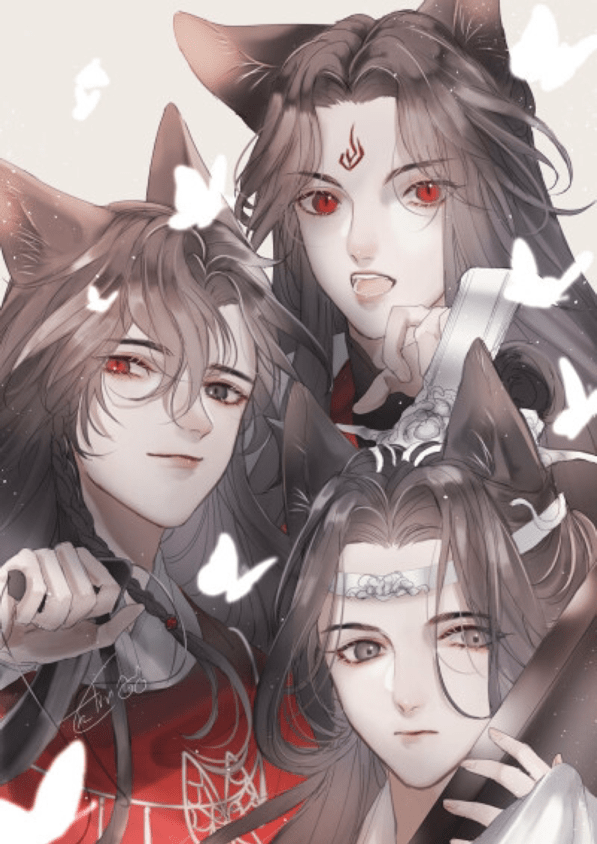 洛冰河手握魔界,蓝忘机名满仙门,花城更是鬼界说一不二的王者.