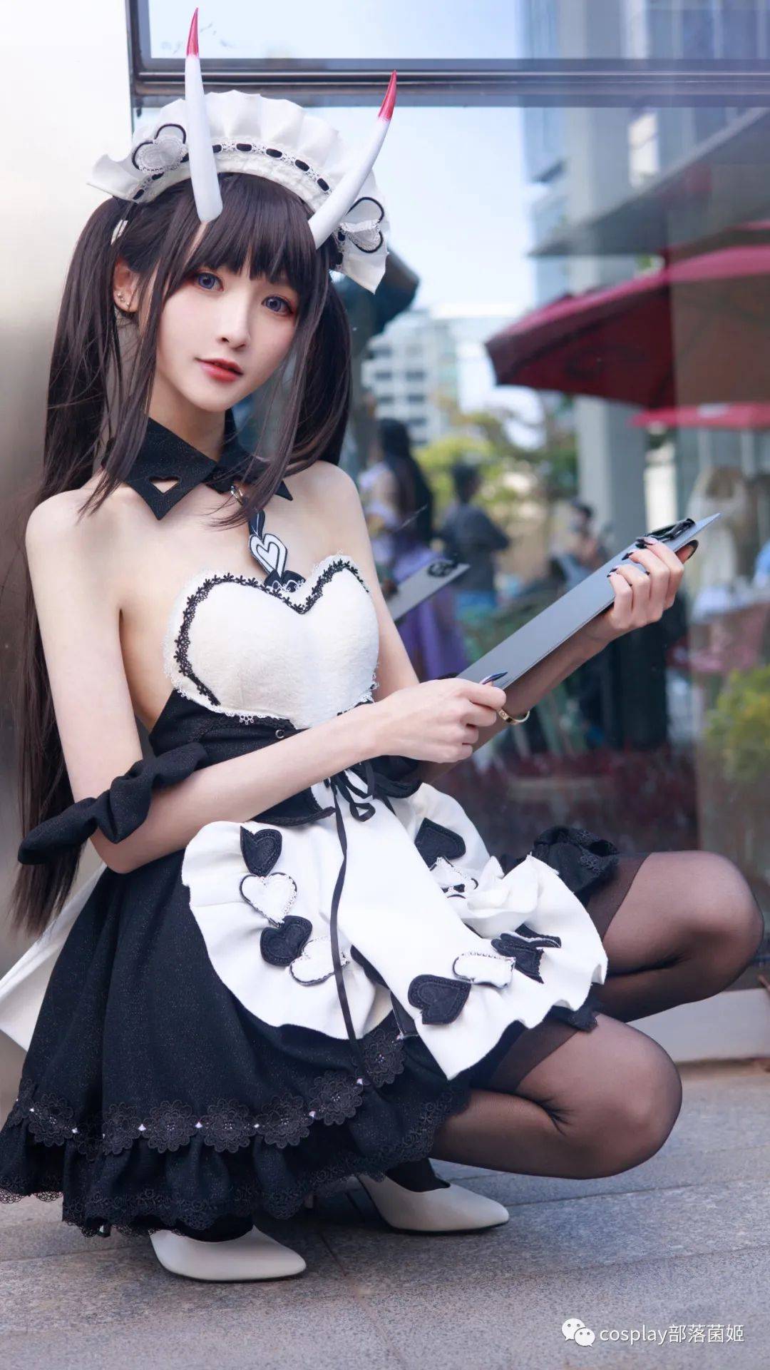 cos:碧蓝航线女仆能代场照@魔法虾饺_wb_摄影_图文