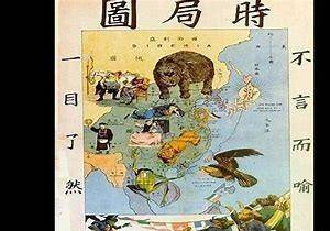 八国联军瓜分中国地图图片