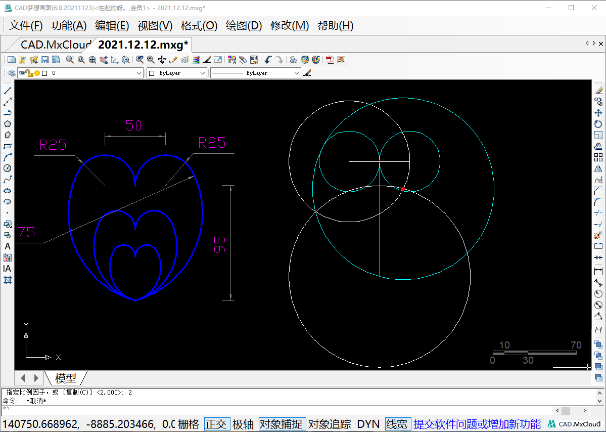 cad进阶练习题一