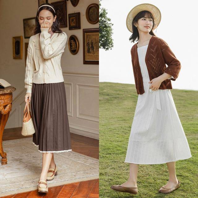 视觉 开春少不了一件“针织开衫”，掌握好它的穿搭精髓，温柔又减龄