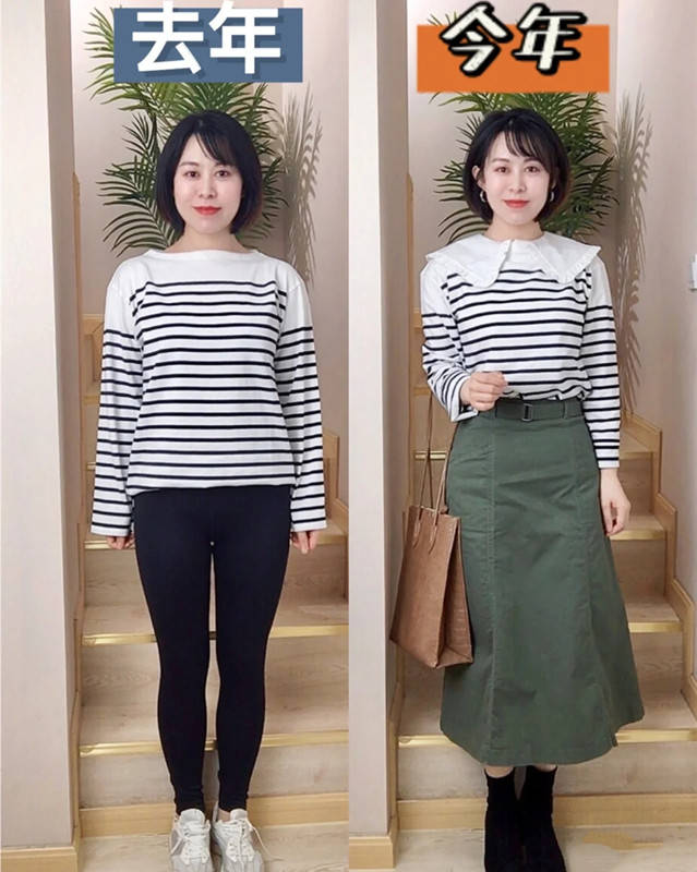 对比素人学穿搭一年后会有多大变化？看这位网红的前后对比，差距真大