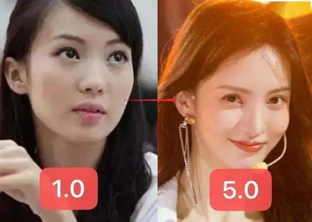 下巴5位“换头”成功付出代价的明星，鞠婧祎满脸硬伤，杨幂总是脸垮