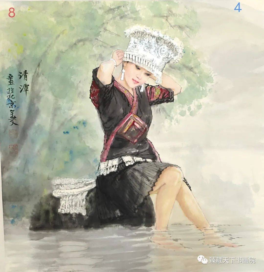 臻藏天下彩墨写实人物的拓荒者赵金文画家