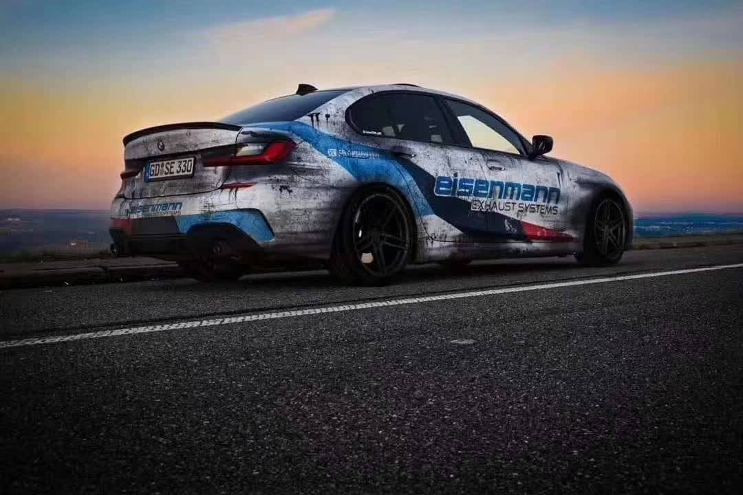 skto改色膜宝马赛道做旧烟熏整车彩绘膜定制