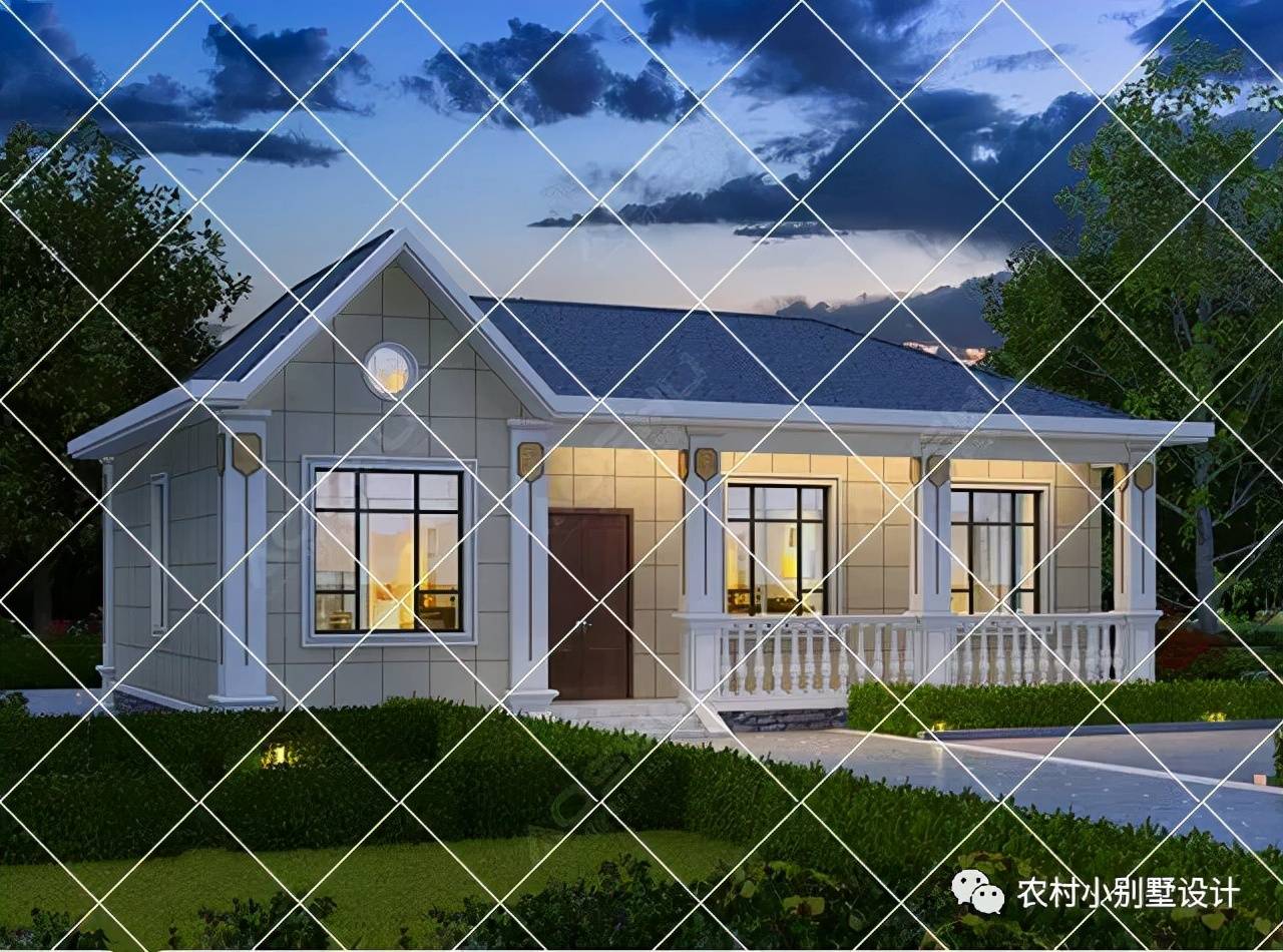 2022年养老房的最佳选择38款一层农村别墅主体造价均不超20万