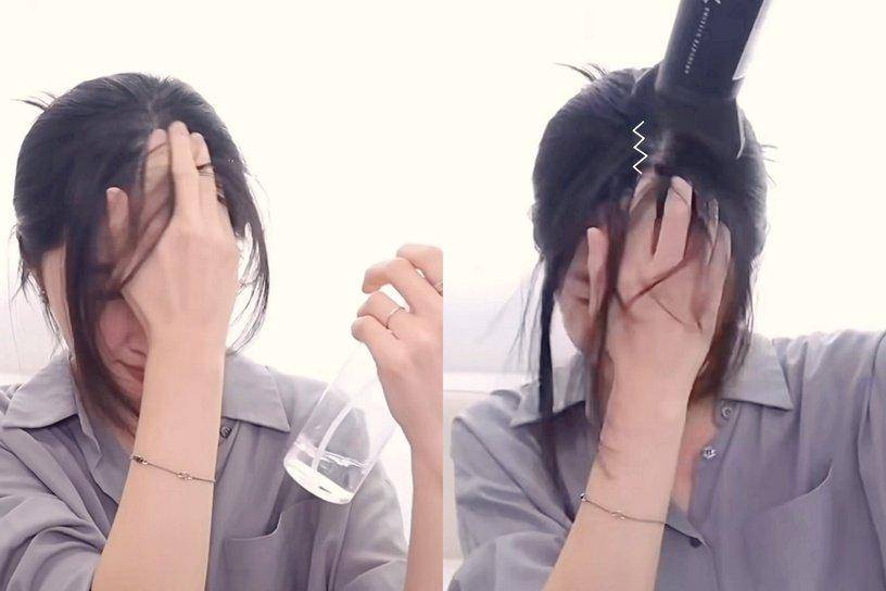 方法杨超越这人能处，有变美技巧她真分享，头发蓬松、刘海定型全搞定