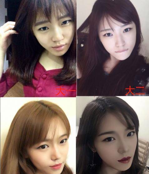 对比有种“整容”叫大学4年，前后对比堪称“换头”，网友：差距太大