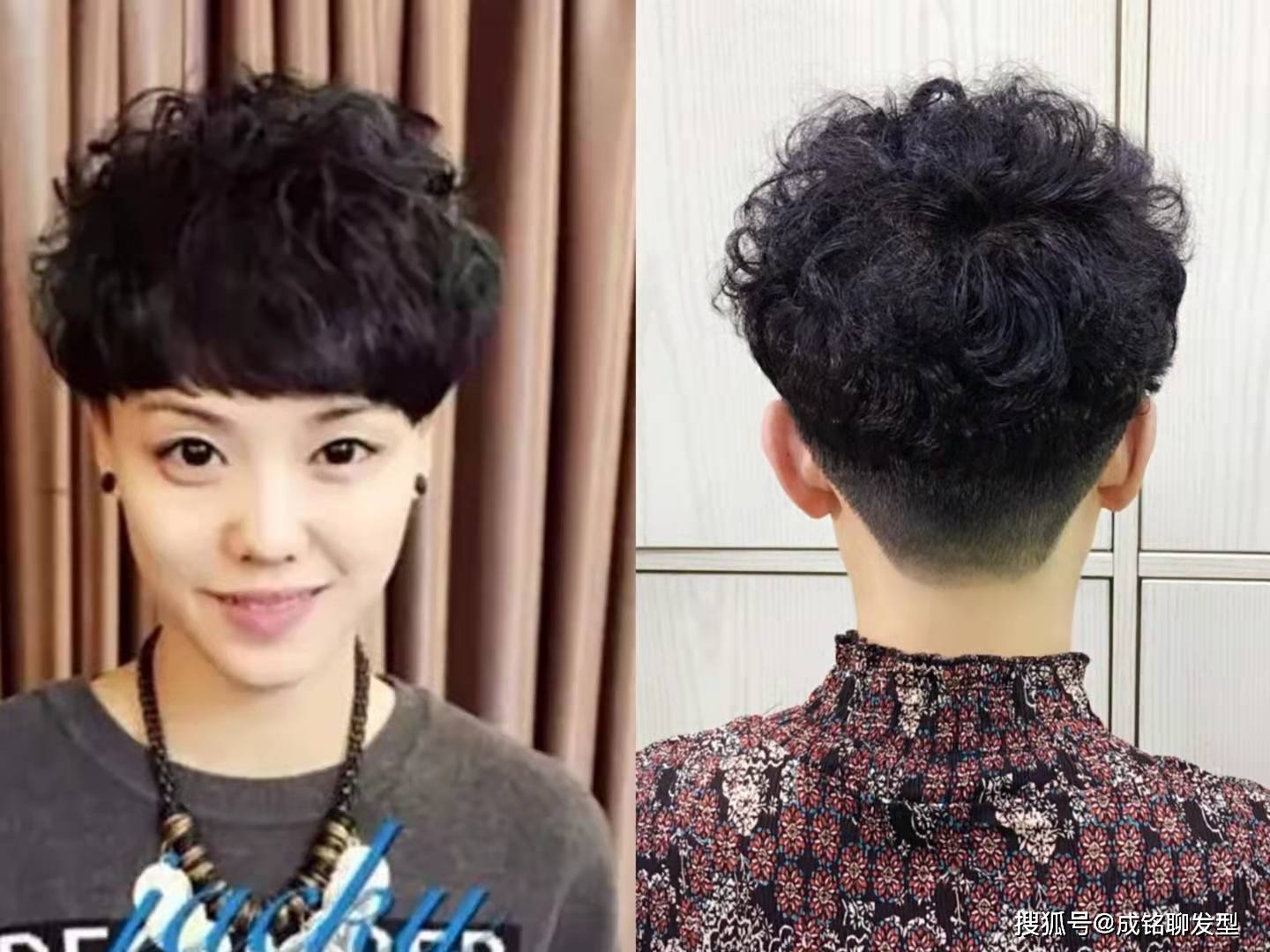 卷发50岁发量稀少适合卷发还是剪短发？这6款发型，时尚减龄又显发量