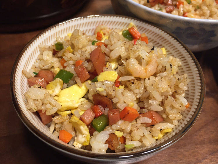 原創教你營養好吃的蝦仁豆豉炒飯美味解饞挑食的孩子都吃撐了