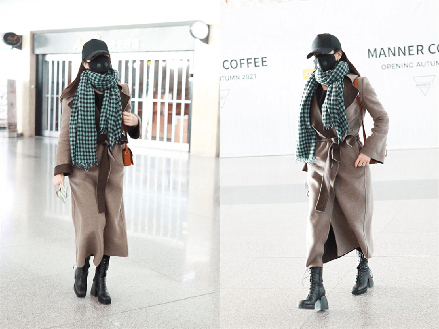 母子俩 陈妍希把机场当秀场,手牵儿子大步走路像走秀,母子俩穿得真养眼