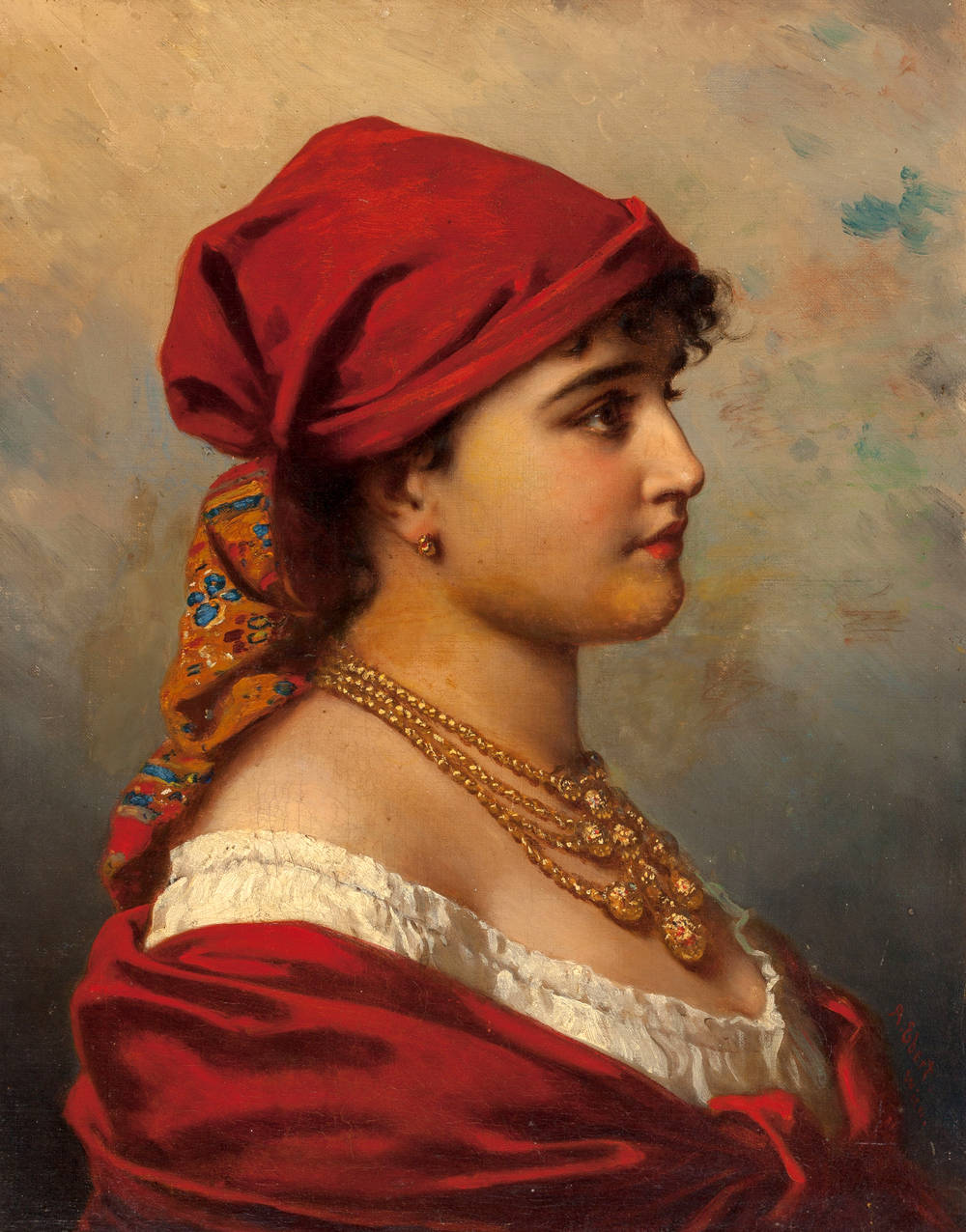 奥地利古典美女肖像