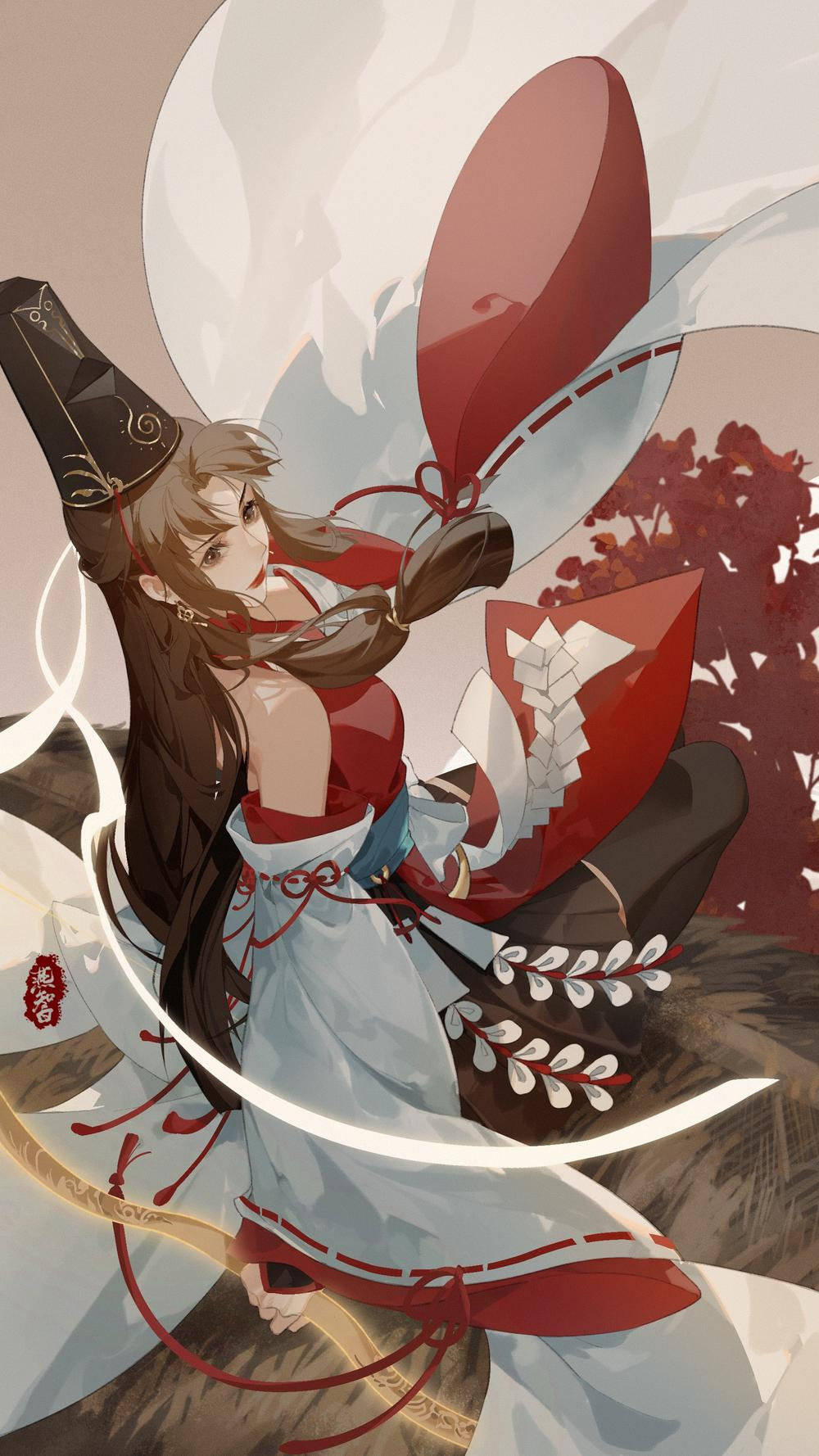 生动美艳的古风美女同人插画将诗词中的意境融入画中故事感强