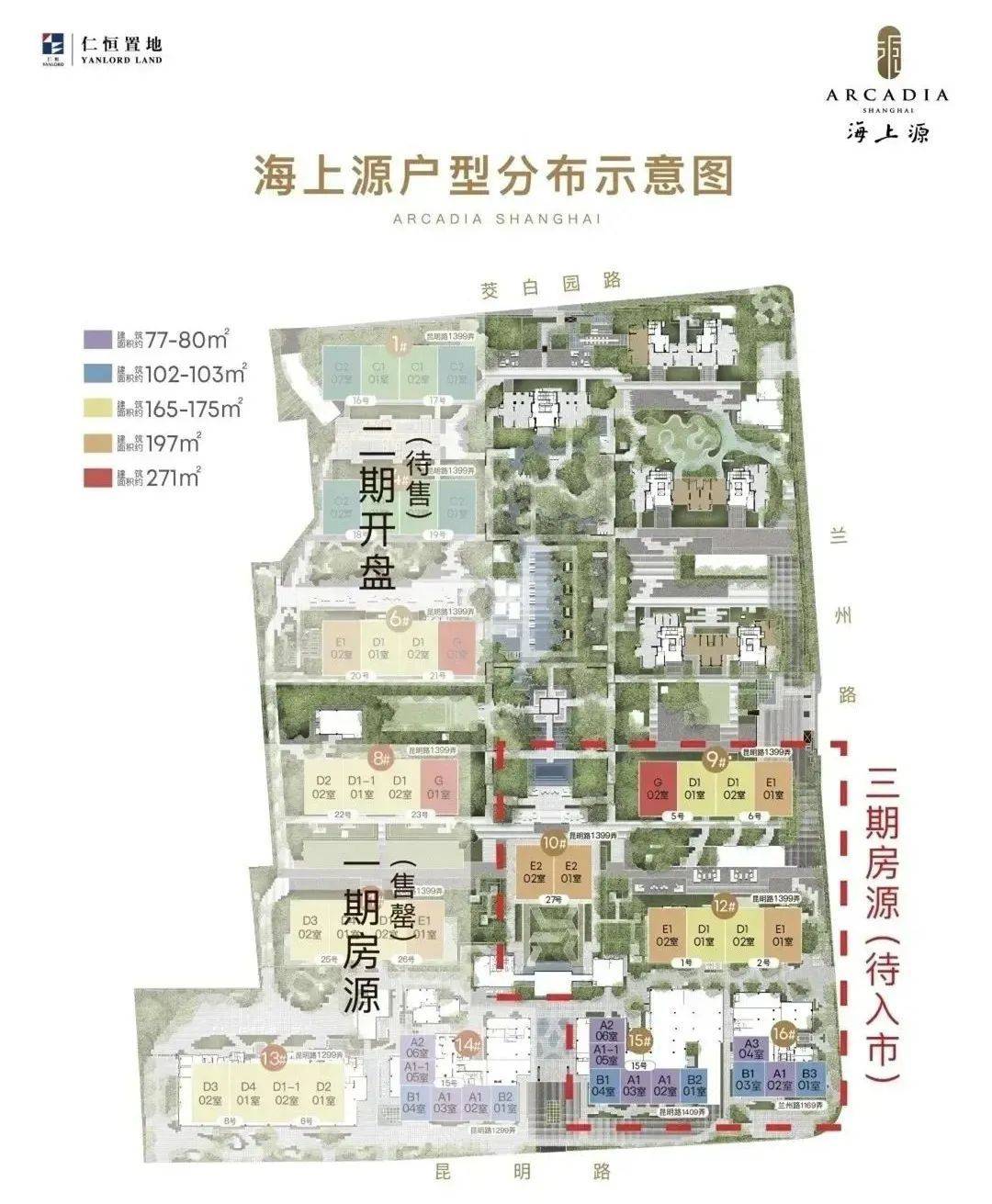 杨浦内环内仁恒海上源三期共计372套房源不到千万起步