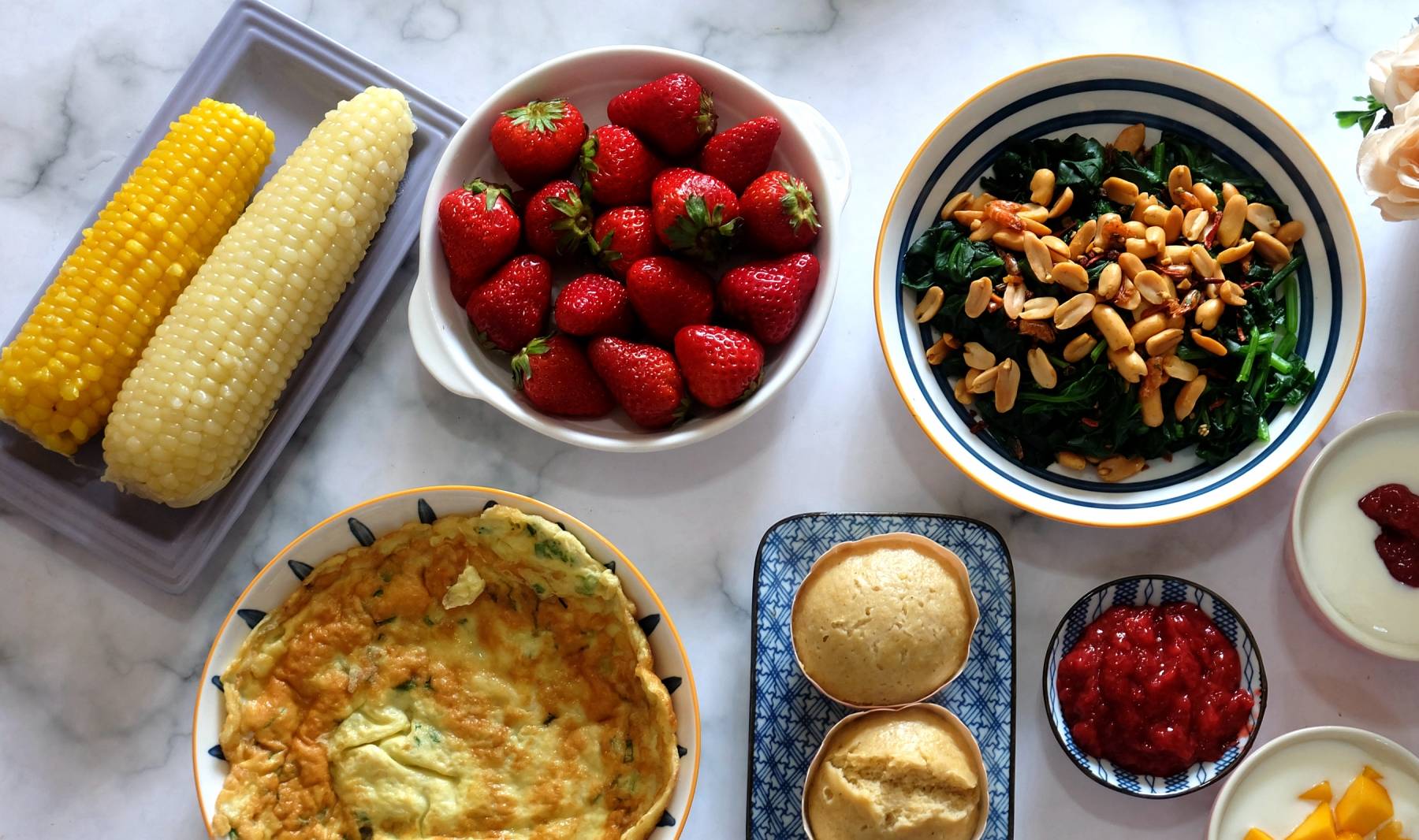 做法|晒晒我家周末的早餐，食材多样营养健康，不用起早也能吃得好