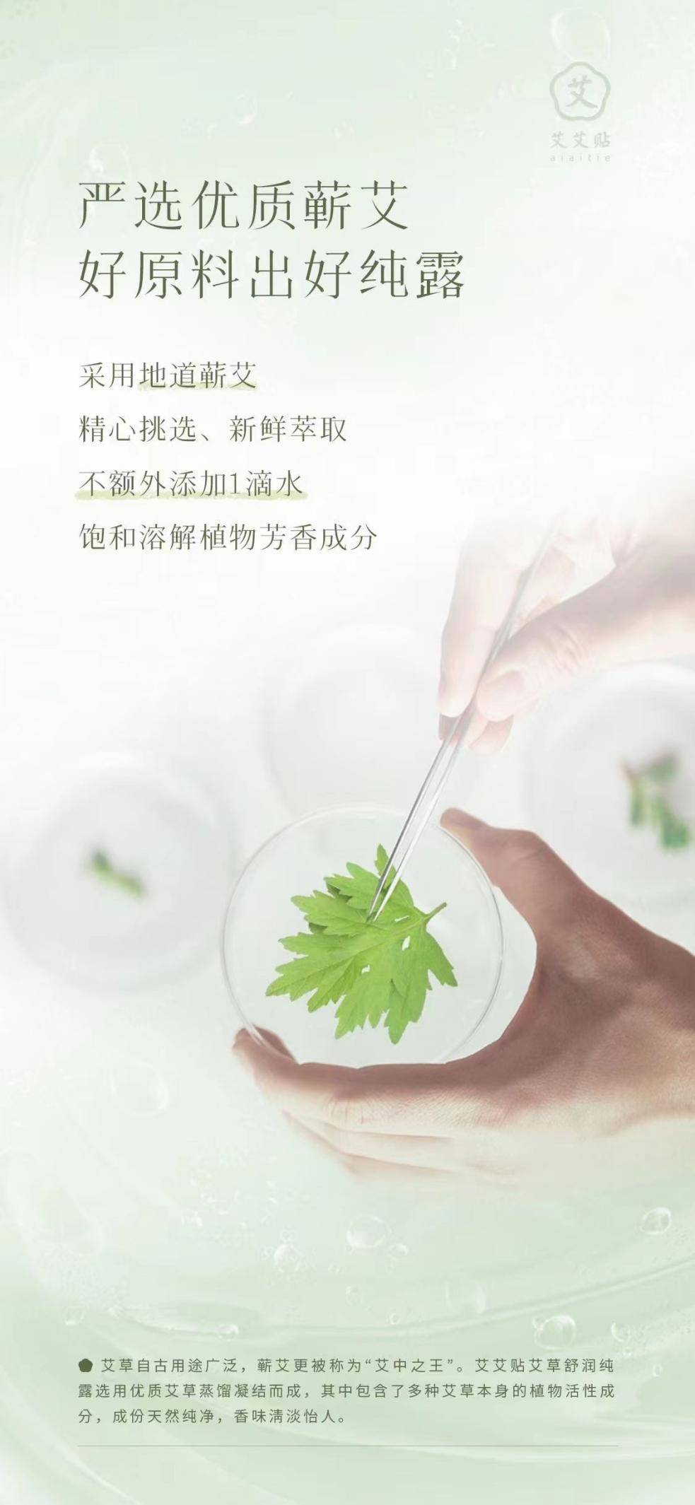 女神艾艾贴艾草舒润纯露水用“艾”为你呵护肌肤