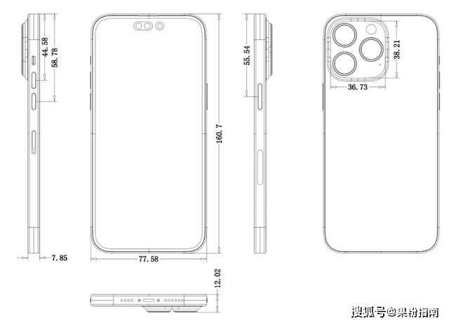 原创iphone14pro尺寸数据曝光机身三围已确定
