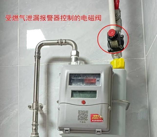 首先是厨房吊顶上的燃气泄漏报警器.