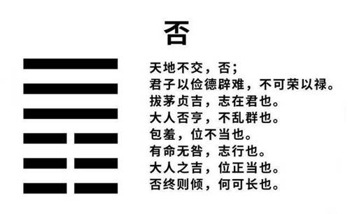 泰卦和否卦是《易经》中一组截然相反而又相互对应的卦,从卦象上来看