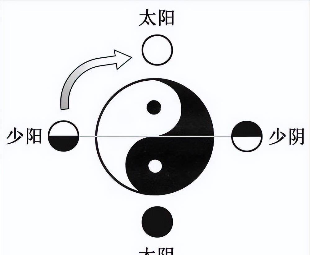 它们分别是太阴,少阳,少阴,太阳.