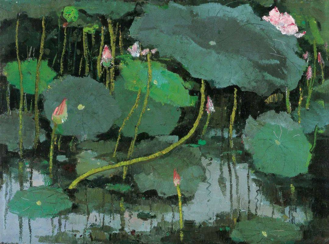 名家作品分享 | 吴冠中经典油画作品，表现了中国传统文化的意蕴_艺术_风景_吴冠中