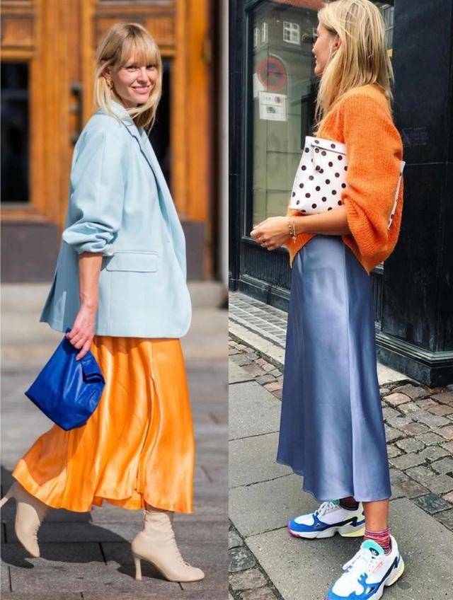 原创完美的驾驭黄蓝穿搭