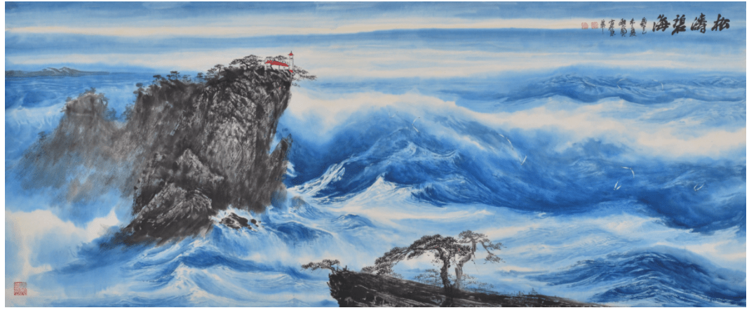 周智慧被誉为画海第一人用笔墨掀起滔天巨浪
