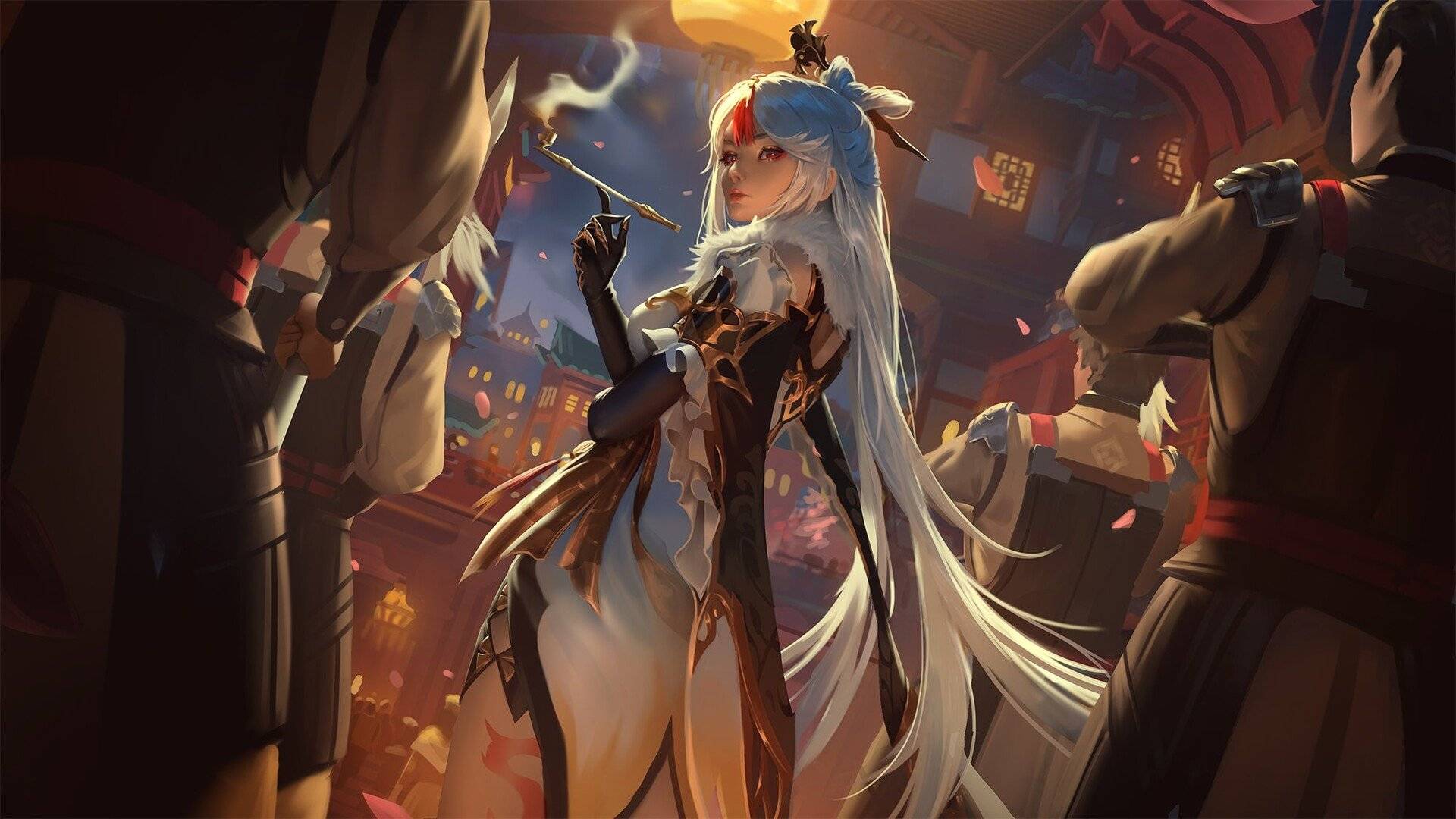 妩媚冷艳的cg少女角色插画,最厉害的是堪比3d建模般的质感_作品_raiko