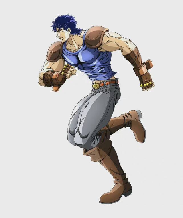 相比较其他jojo而言,大乔的肌肉也称得上是最发达的,尤其是胸肌部分