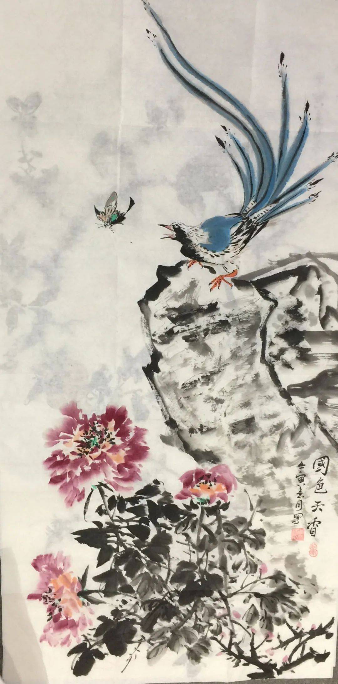 李林林画家作品构图严谨,技巧纯熟,画法老道,行笔自如,敷墨苍润,题款