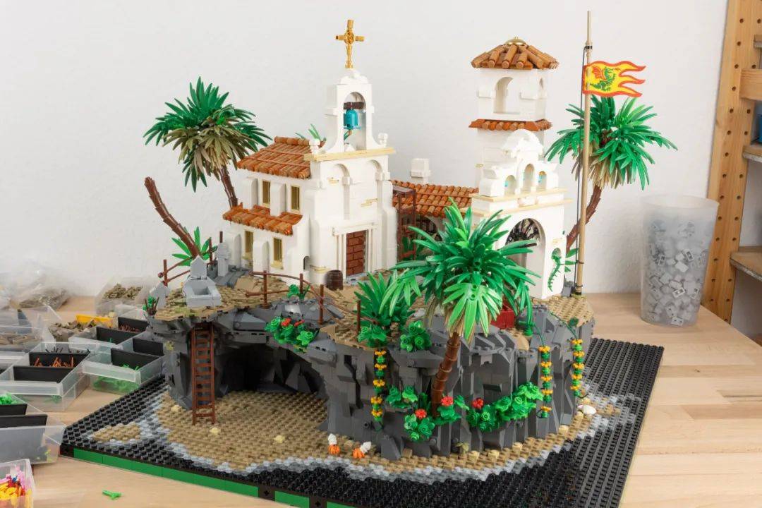 原创如何拼一个大沙盘快来和古墓丽影劳拉一起开启乐高冒险吧