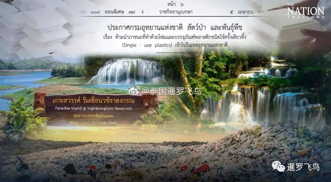 旅游提醒：泰国再出环保狠招，带这些进国家公园罚款10万！