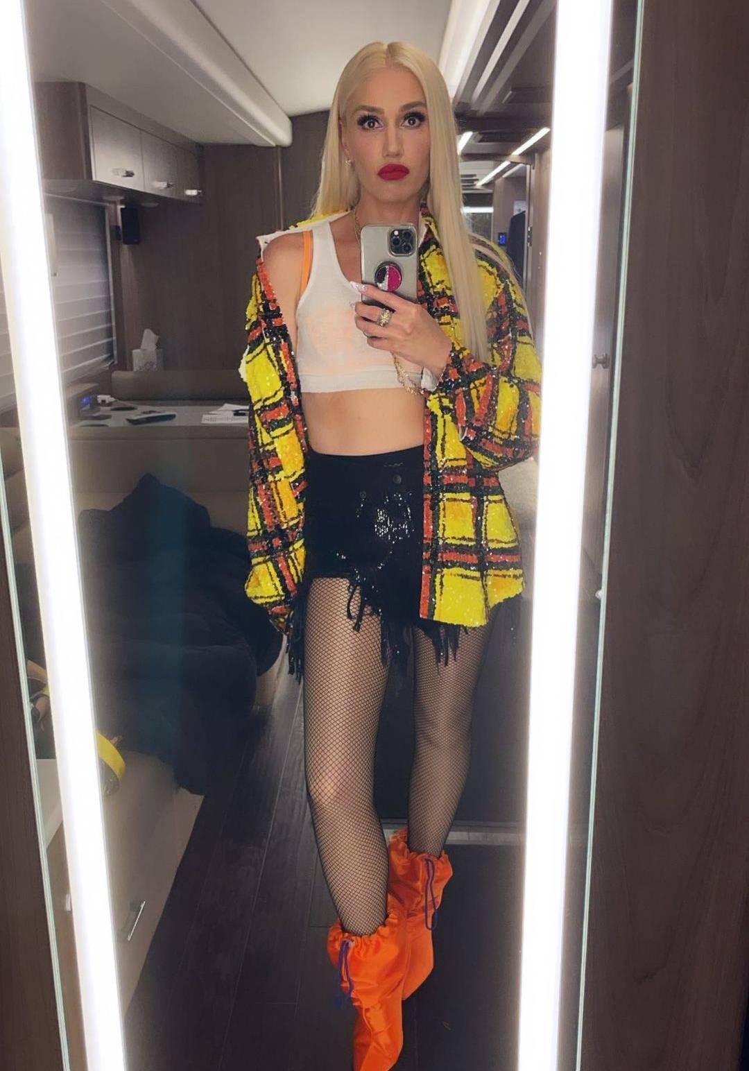 原创歌手格温史蒂芬妮gwenstefani偏爱短靴高跟鞋