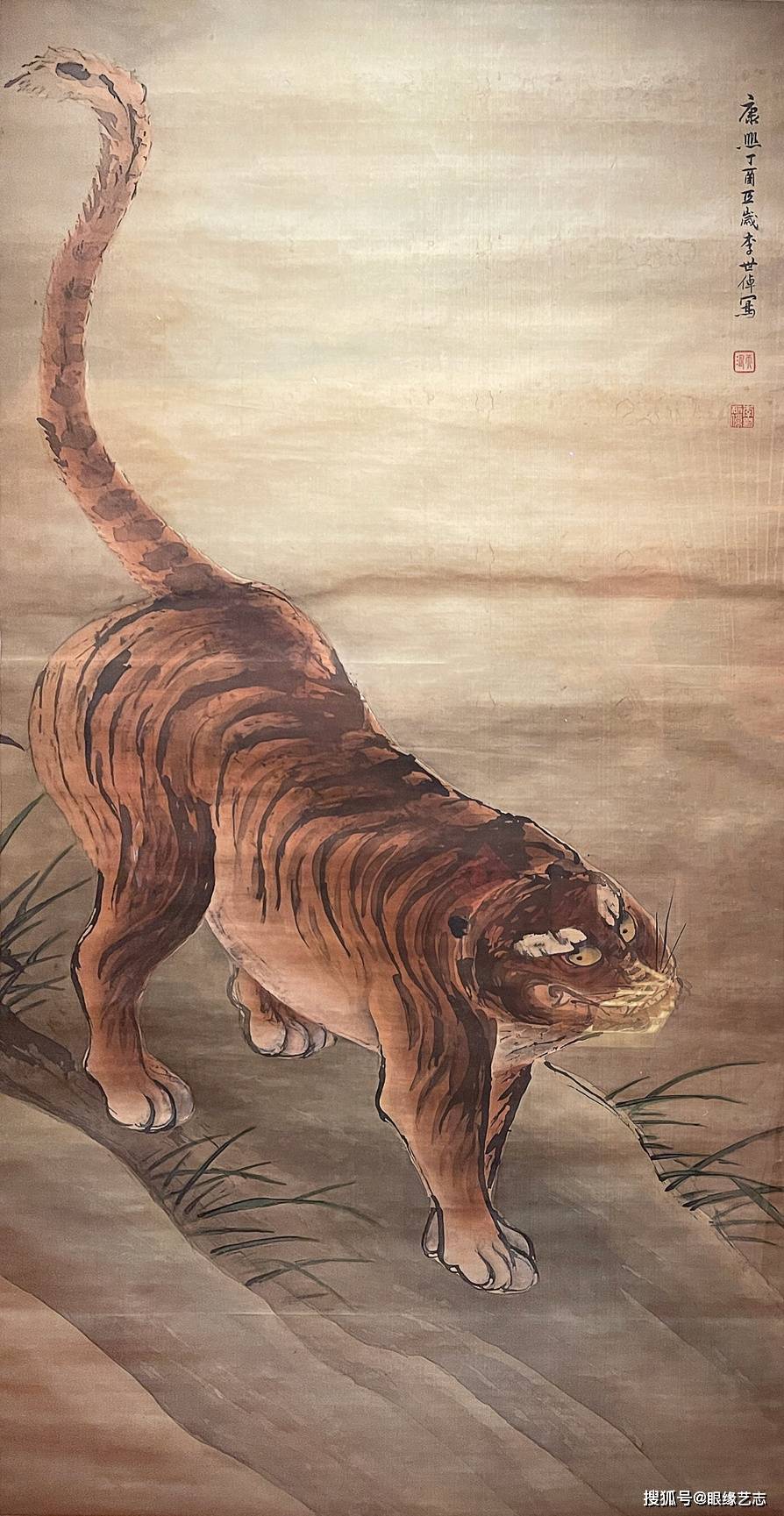 此次展览展出了多幅以虎为题的国画作品,画家们借虎的形象传递爱和