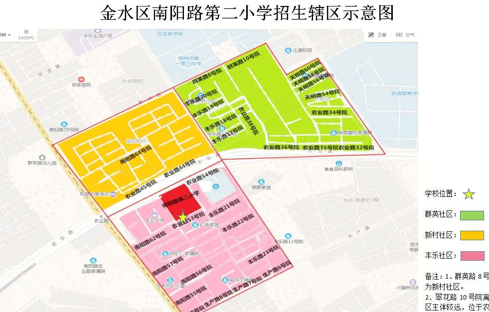 54号院;南阳路68号院,农业路44,45号院;群英路8,10号院;天明路34,54
