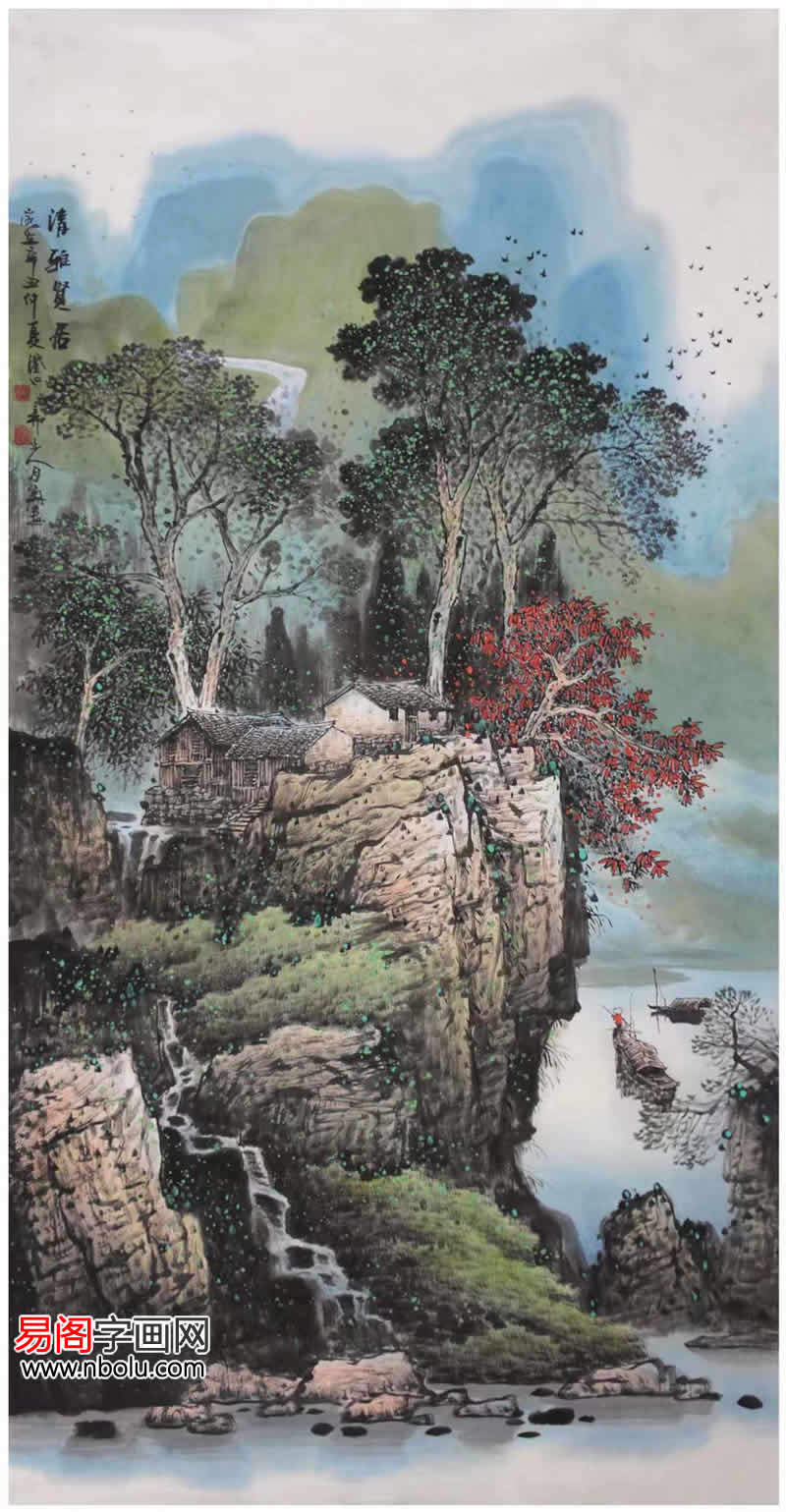 画家张月岗,钟爱太行,他对太行山水有着真挚的热爱,凭借一枝画笔,对