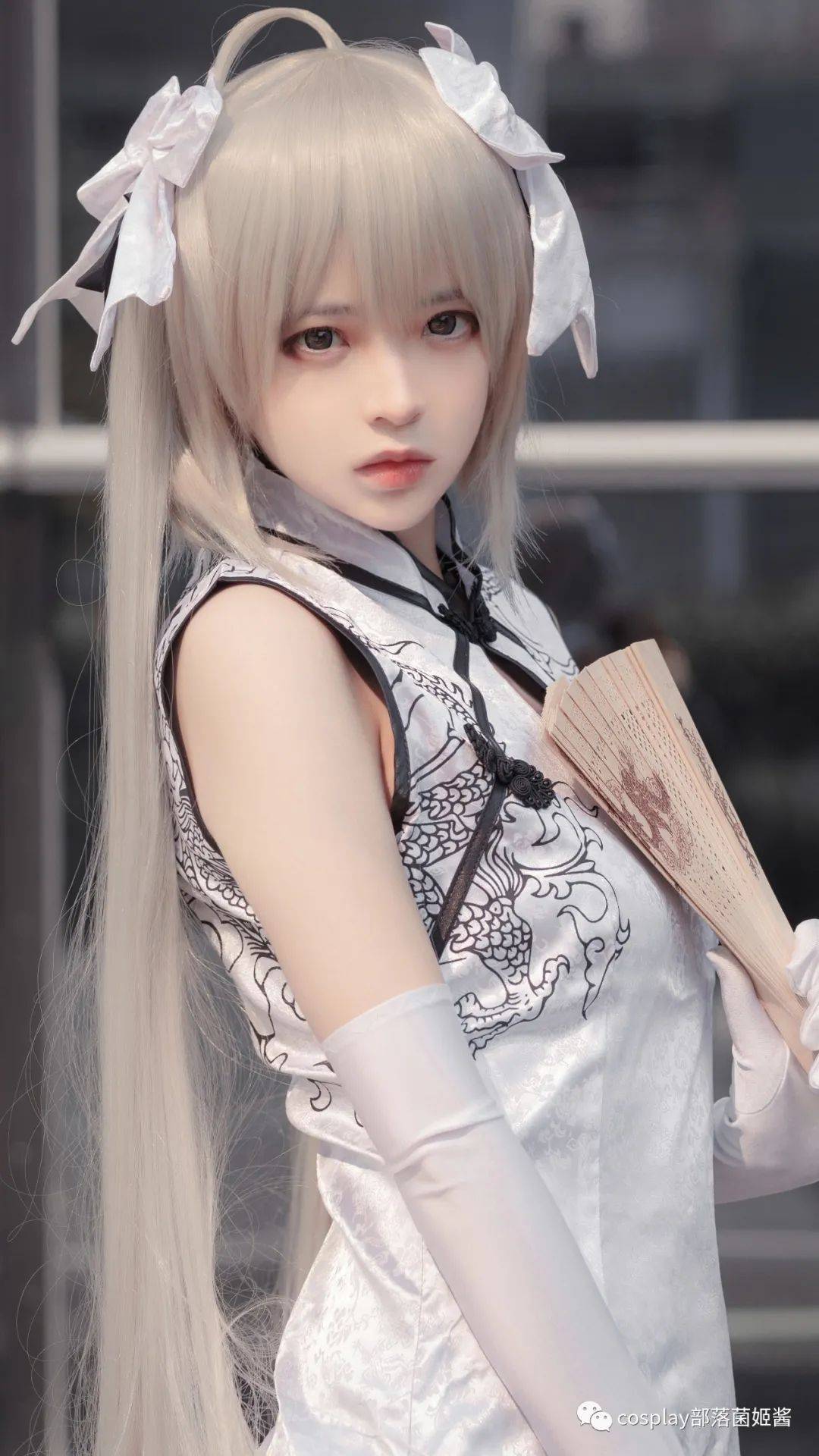 cos漫展上的旗袍穹妹疯了个猫