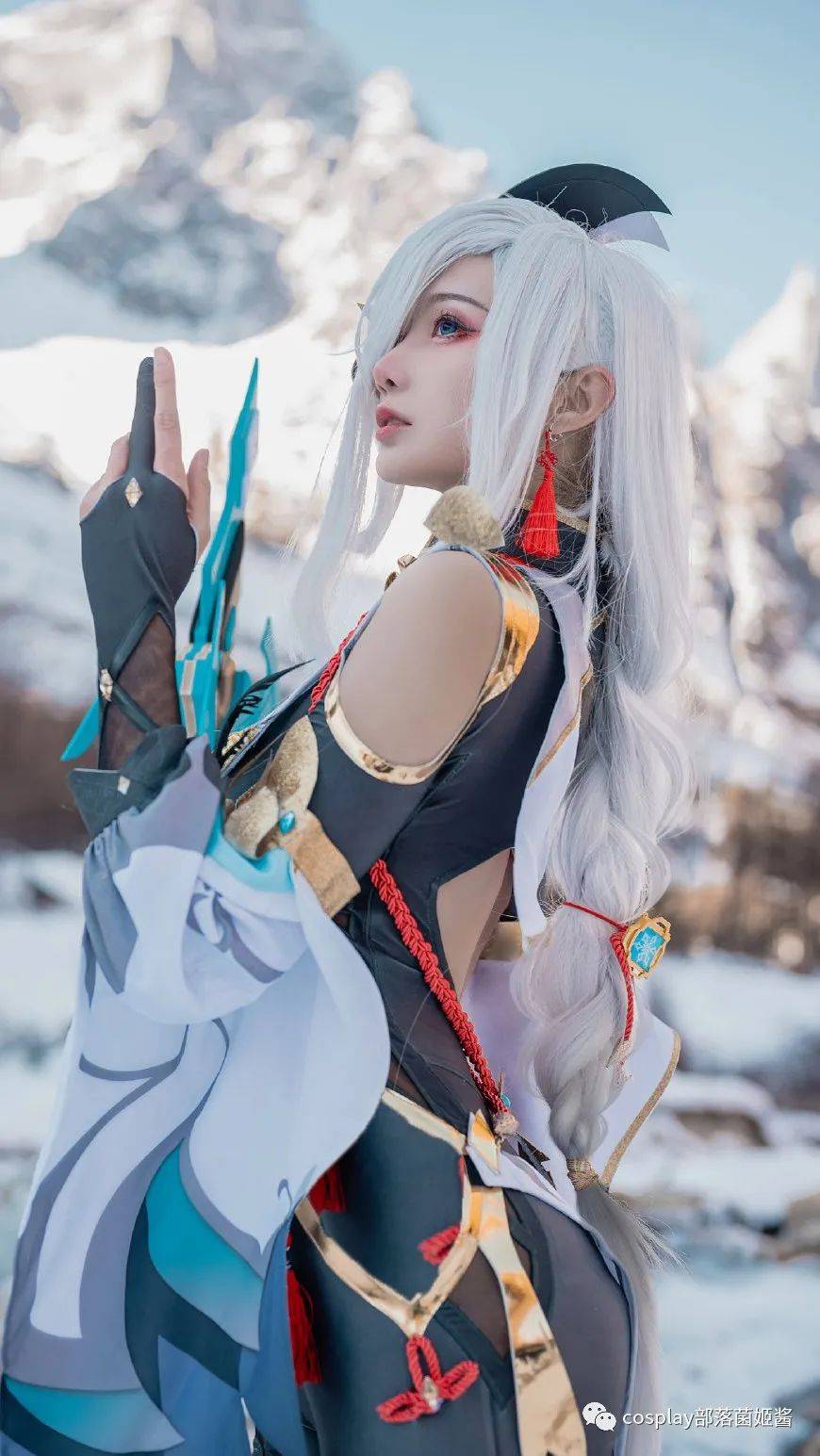 cos:原神雪山上的申鹤cos正片@如月灰_wb_排版_de