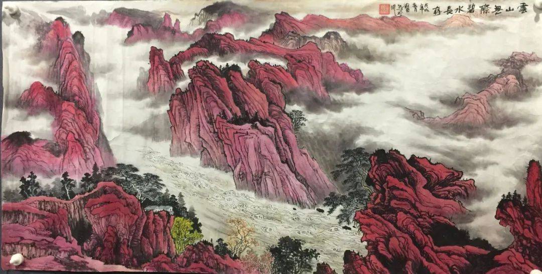 刘勇画家的山水,大气磅礴,笔墨从容,妙趣横生,他的山水画中,营造出来