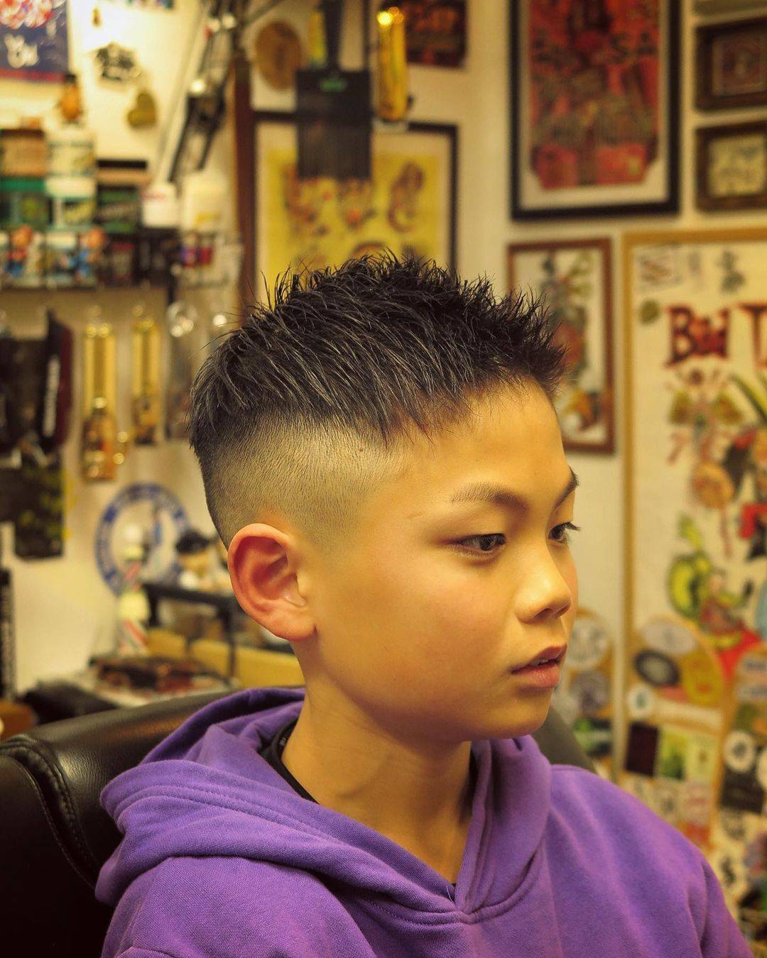 原创天热小男孩剪什么发型寸头锅盖头纹理烫10几款任你挑选