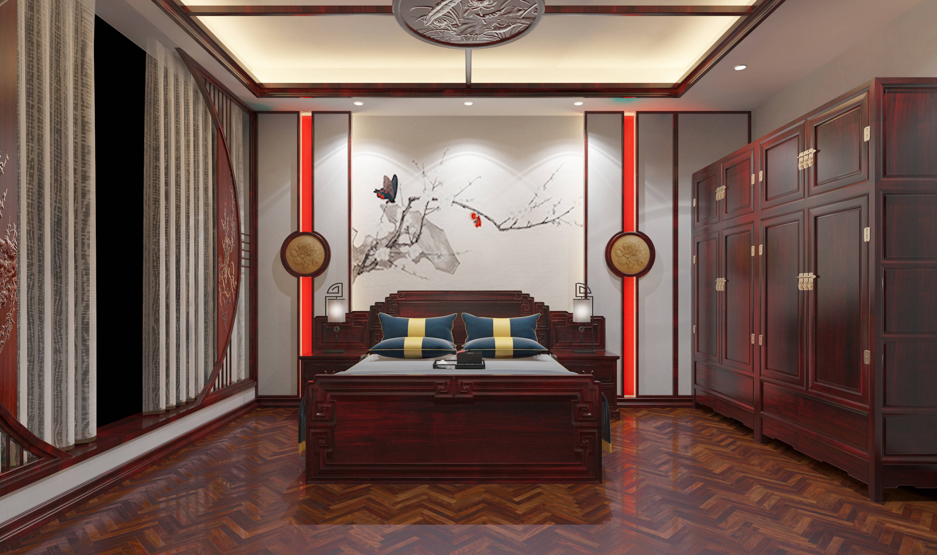 中式红木装修,感受精细厚重的复古美