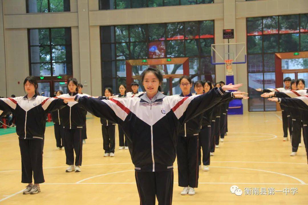 青春悦动激情无限衡南一中举行高一韵律操比赛