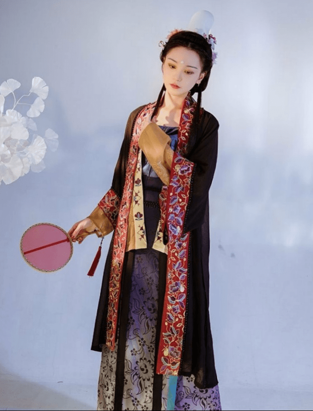 原创宋制汉服之长褙子可帅气可甜美简约百搭风格多变汉服娘必备